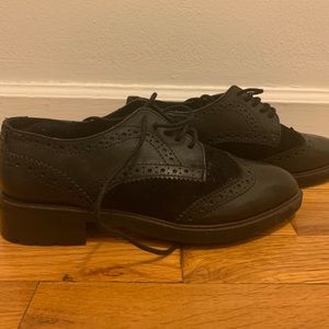 DUNE London Black Oxfords